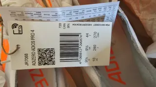 Zapatillas Adidas Running Blancas Naranja