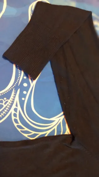 Jersey fino cuello vuelto negro