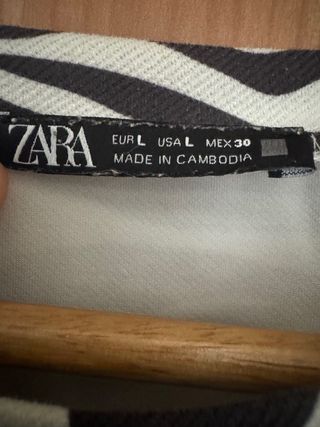 Abito donna Zara fantasia zebra