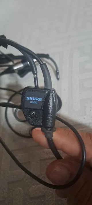 Micrófono diadema negro