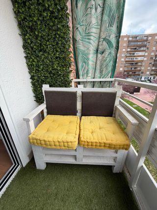 Banco de Palets Blanco