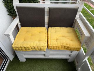 Banco de Palets Blanco