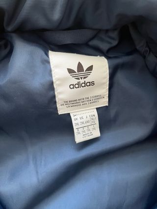 Abrigo acolchado Adidas azul