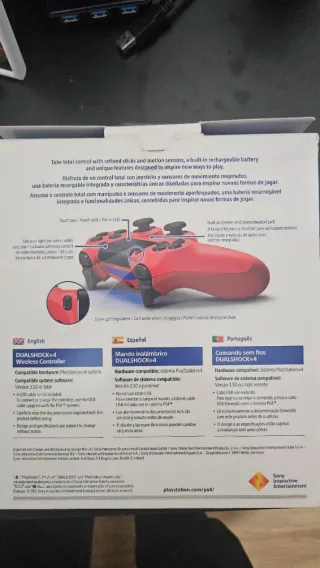 Mando Original PS4 Dualshock 4 V2 Magma Red