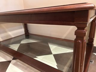 Conjunto de mesas bajas de madera