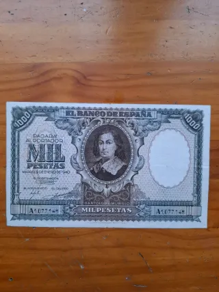Billete 1000 Pesetas Banco de España 1940