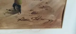 Acuarela de Benidorm - Playa de Levante.1997