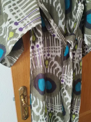 Vestido largo estampado