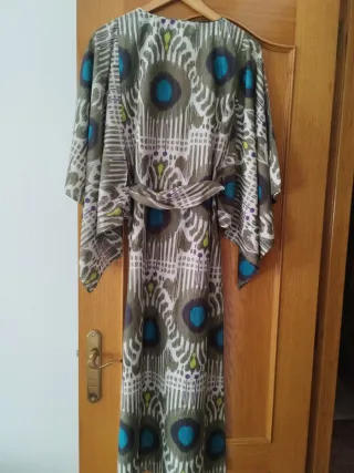 Vestido largo estampado