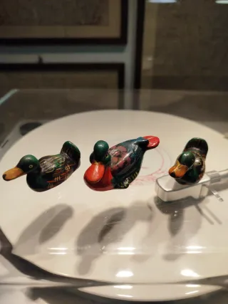 Set 4 Elefantini Miniatura 3 ippopotami 3 papere