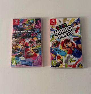 Juegos Switch Mario Kart 8 Deluxe y Super Mario Pa