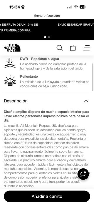 Mochila TNF All-Mountain Purpose