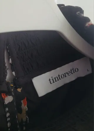 Blusa Tintoretto gasa estampada Talla L