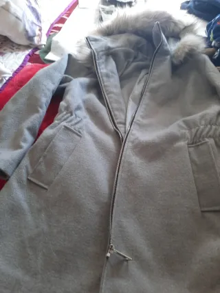 Abrigo ligero paño con capucha