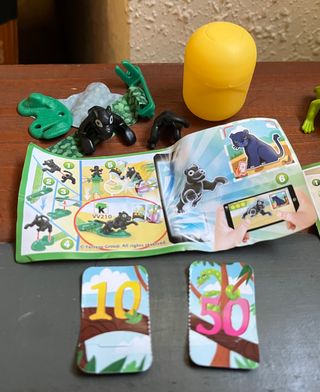 3 FIGURAS KINDER NATOONS CON HUEVO Y BPZ