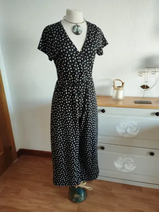 Mono Pull&Bear lunares negro y blanco