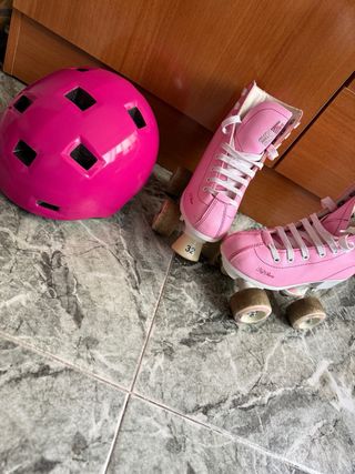 Patines rosas niña talla 32