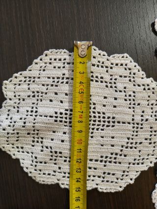 Kit 5 centrini uncinetto fatti a mano