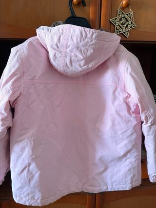 Abrigo Quechua rosa talla 9-10