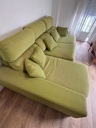 Sofá chaise longue convertible en cama