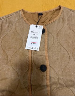 Chaqueta Zara acolchada marrón