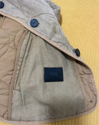 Chaqueta Zara acolchada marrón