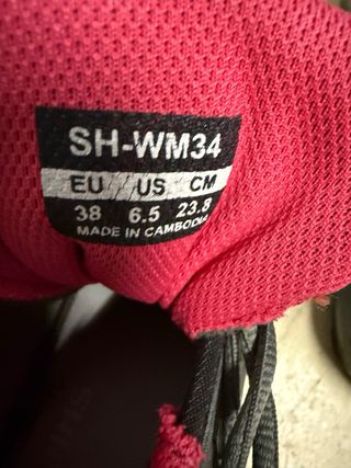 Zapatillas Ciclismo Shimano T 38 Seminuevas/mujer