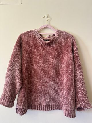 Jersey rosa peluche talla única