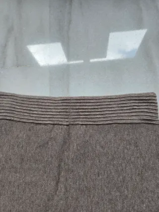 Falda punto T M Beige