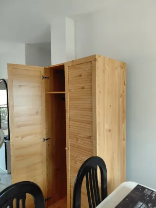 Armario 2 puertas melamina 181x80x53