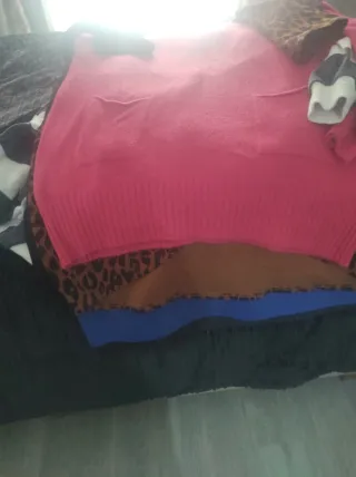 Lote Ropa Talla Única Marrón y Rosa