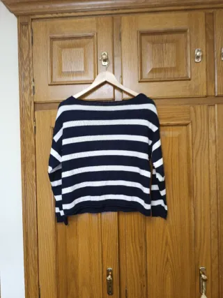 Jersey Rayas Azul y Blanco