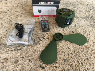 Ventilador Camping Pequeño Verde