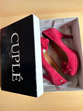 Zapatos de tacón CUPLE burdeos talla 38