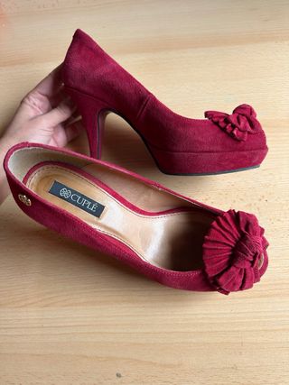 Zapatos de tacón CUPLE burdeos talla 38