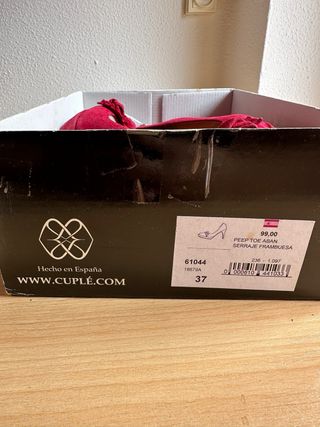 Zapatos de tacón CUPLE burdeos talla 38