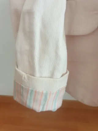 Americana pana fina rosa pastel