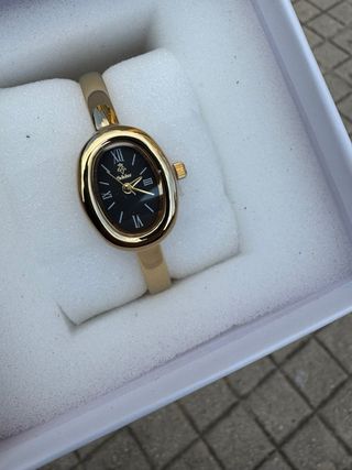 Orologio elegante donna oro nero