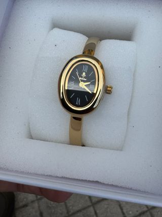Orologio elegante donna oro nero