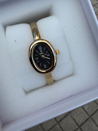 Orologio elegante donna oro nero