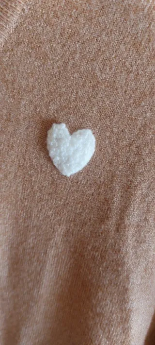 Chaqueta de punto mujer con corazones