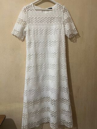 Vestido blanco encaje
