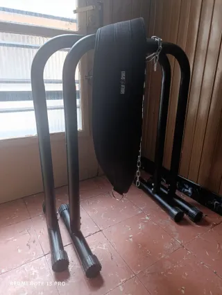 Paralelas para fondos + cinturón lastre