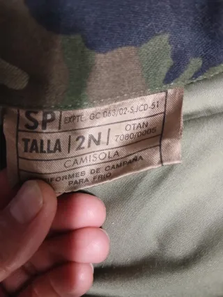 Traje Mimetizado Frío extremo.