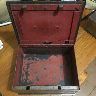 Antigua caja fuerte de hierro/acero
