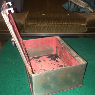 Antigua caja fuerte de hierro/acero