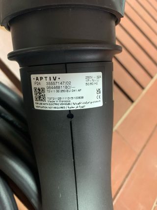 Cavo ricarica Aptiv Type 2