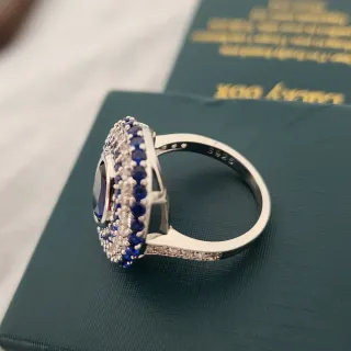 Anillo Plata Ley Circonitas