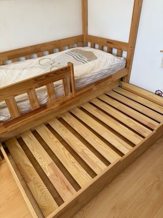 Cama Montessori Casita 160x80 con colchón