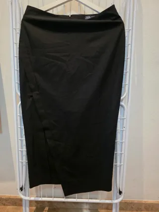 Falda Zara Negra Talla M